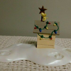 Hallmark Woodstock On Doghouse Peanuts-Snoopy Christmas